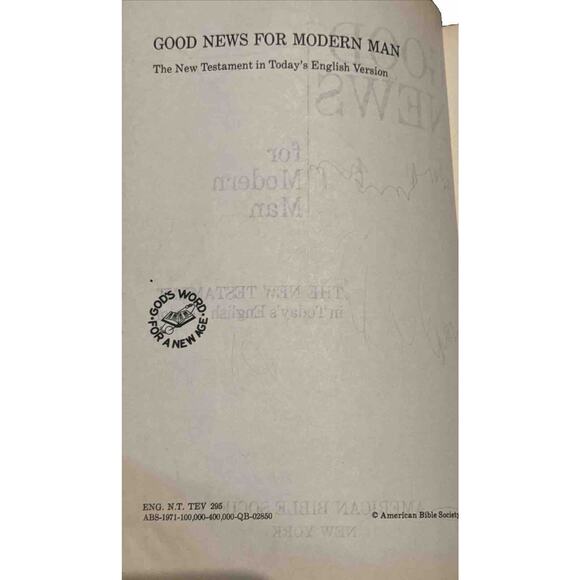 Good News For Modern Man New Testament Today's English Version Large Print READ - Picture 6 of 9